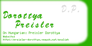 dorottya preisler business card